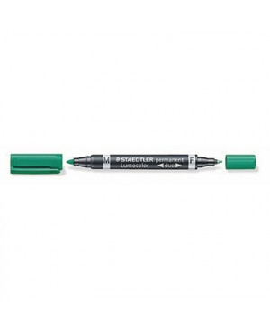 STAEDTLER Permanentmarker Lumocolor duo 348-5 0,6mm/1,5mm grün