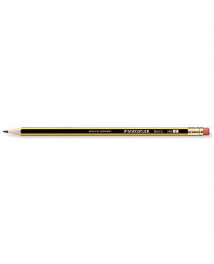STAEDTLER Bleistift Noris 122-HB HB Radierer gelb/schwarz