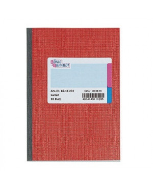 König & Ebhardt Kladde 8615272 DIN A5 kariert 96Blatt rot