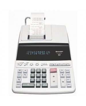 Sharp Tischrechner EL-2607PG-GYSE 12Zeichen Netz weiß