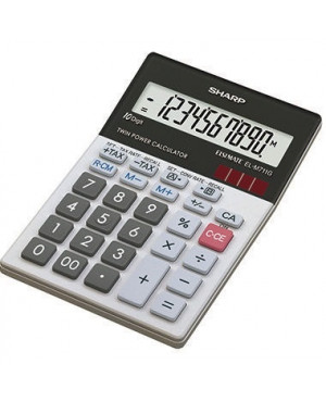 Sharp Taschenrechner EL-M711GGY 10Zeichen Solar/Batterie sw/ws