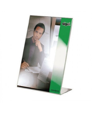 Sigel Tischaufsteller TA212 DIN A5 150x215mm L-Form Arcyl glasklar