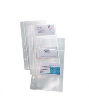 Sigel Visitenkartenprospekthülle VZ350 max. 80Karten tr 10 St./Pack.
