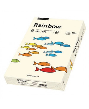 Rainbow Kopierpapier 88042252 A3 80g hellchamois 500 Bl./Pack.