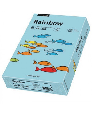 Rainbow Kopierpapier 88042717 A4 80g mittelblau 500 Bl./Pack.