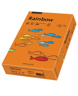 Rainbow Kopierpapier 88042453 A4 80g intensivorange 500 Bl./Pack.