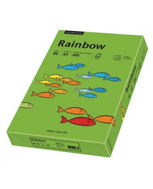Rainbow Kopierpapier 88042676 A3 80g intensivgrün 500 Bl./Pack.