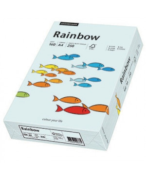 Rainbow Kopierpapier 88042703 A4 160g hellblau 250 Bl./Pack.