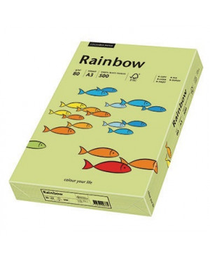 Rainbow Kopierpapier 88042610 A3 80g leuchtgrün 500 Bl./Pack.