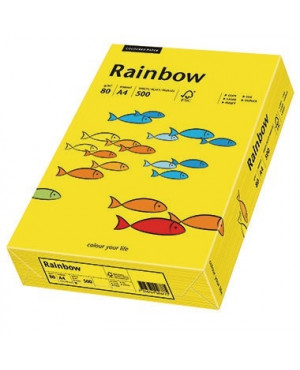 Rainbow Kopierpapier 88042387 A4 80g intensivgelb 500 Bl./Pack.