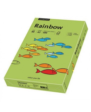 Rainbow Kopierpapier 88042654 A3 80g grün 500 Bl./Pack.