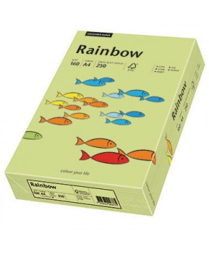Rainbow Kopierpapier 88042615 A4 160g leuchtendgrün 250 Bl./Pack.
