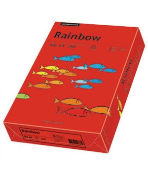 Rainbow Kopierpapier 88042483 A4 160g intensivrot 250 Bl./Pack.