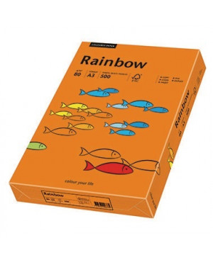 Rainbow Kopierpapier 88042456 A3 80g intensivorange 500 Bl./Pack.