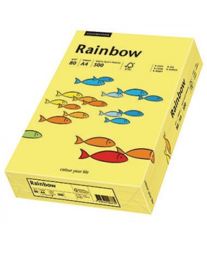Rainbow Kopierpapier 88042343 A4 80g gelb 500 Bl./Pack.