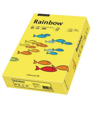 Rainbow Kopierpapier 88042319 A4 80g mittelgelb 500 Bl./Pack.