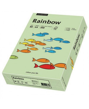 Rainbow Kopierpapier 88042629 A4 80g mittelgrün 500 Bl./Pack.