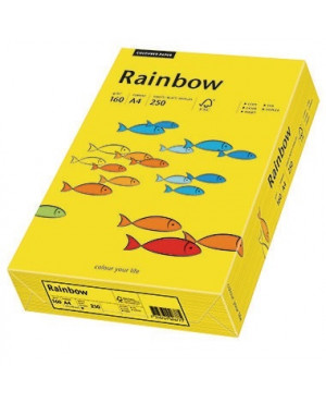 Rainbow Kopierpapier 88042395 A4 160g intensivgelb 250 Bl./Pack.