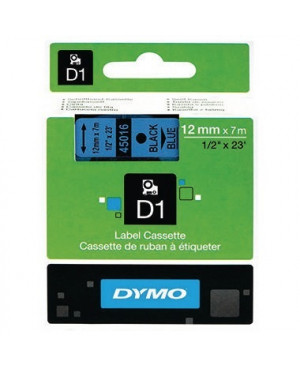 DYMO Schriftbandkassette D1 S0720560 12mmx7m sw auf bl