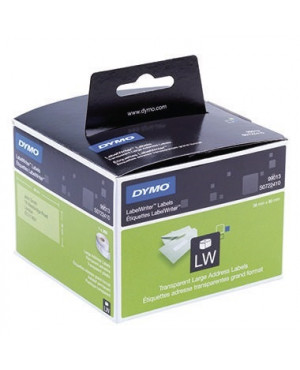 DYMO Adressetikett S0722410 36x89mm transparent 260 St./Rl.