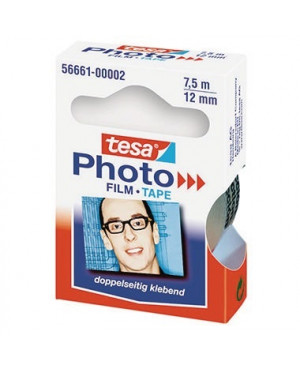 tesa Klebefilm 56661-00002 12mmx7,5m beidseitig klebend PVC