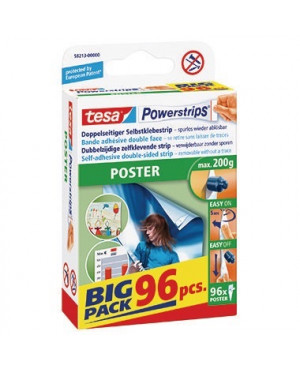 tesa Klebestücke Powerstrips Poster 58213-00000 14,5x42mm ws96 St./Pack