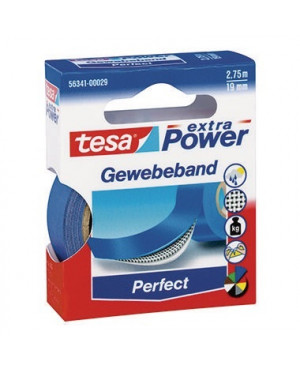 tesa Gewebeband Extra Power Perfect 56341-00029 19mmx2,75m blau