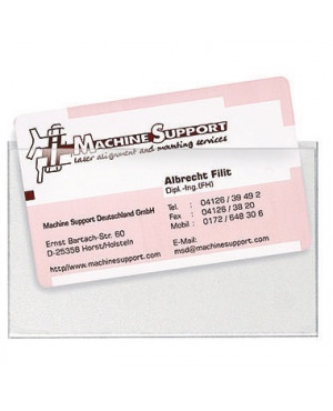 Veloflex Visitenkartentasche VELOCOLL 2209100 PP transparent