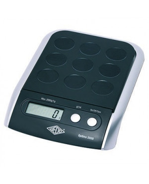 WEDO Briefwaage Optimo 2000 482001 2kg sw/si +Batterien