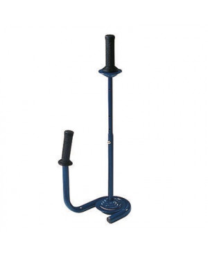 Handabroller für Stretchfolien Metall blau