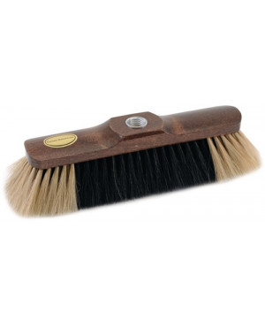 Besen Rosshaar braun lack.m.Gewinde L.280mm SOREX