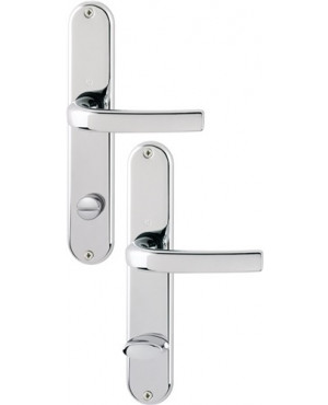 Langschildgarnitur Cervina M191/322 MS F49 Bad SK/OL 78mm DIN L/R