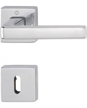 Rosettengrt.Dublin 1124/843KV/843KVS Alu.F249 eck.OB DIN L/R D/D HOPPE