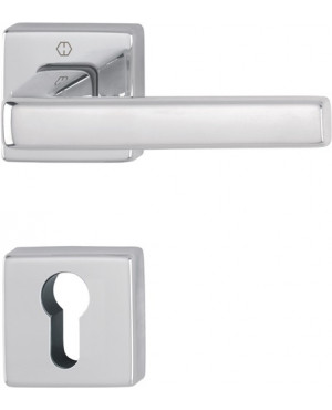 Rosettengrt.Dublin 1124/843KV/843KVS Alu.F249 eck.PZ DIN L/R D/D HOPPE