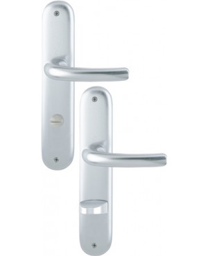 Langschildgarnitur Tôkyô 1710/273P Alu. F1 Bad SK/OL 78mm DIN L/R