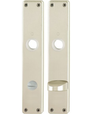 Langschild-Paar 202SP F2/neusilberfarbig F2 Bad SK/OL 78mm