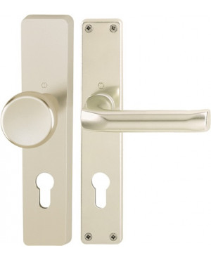 Langschildgarnitur London 54/227/202SP/113 Alu. F2 PZ 72mm DIN L/R HOPPE