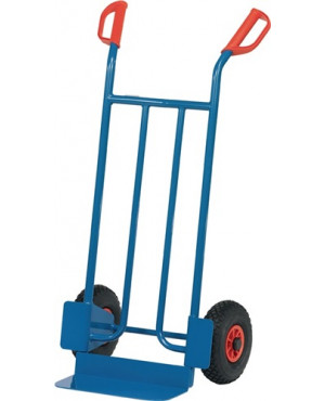 Sackkarre H.1150mm Schaufel-L150xB400mm Luft-Bereifung Trgf.250kg blau FETRA