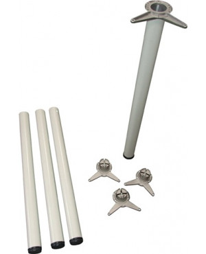 Tischbein-Set weiß 60mm H.710mm Platte