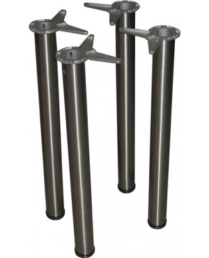 Tischbein-Set CR pol. 60mm H.870mm Platte