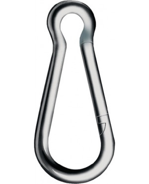 Karab.h.DIN 5299,Form C L.50mm Drahtstärke 5mm Trgf.100kg ZN
