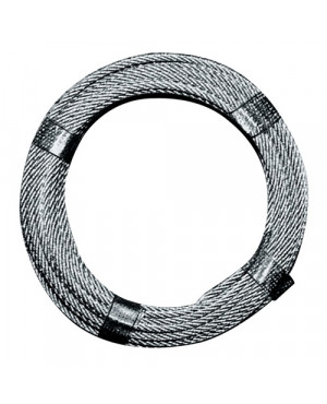 Drahtseil D.2,0-3,0mm L.10m 6x7+1 FE Bruchkraft 2,34 kN Stahl,verz.ku.-ummantelt