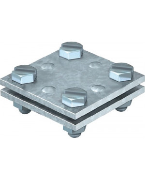 Kreuzverbinder nach DIN EN 62561-1 flach / flach 30 mm feuerverzinkt Stahl