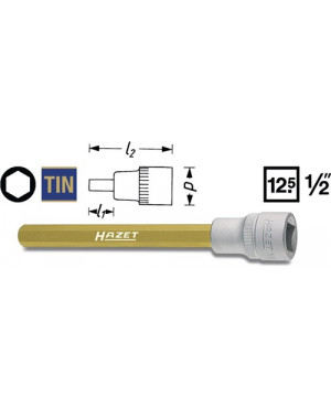 Steckschlüsseleinsatz 986 1/2 Zoll Innen-6-kant SW 10mm L.141mm HAZET
