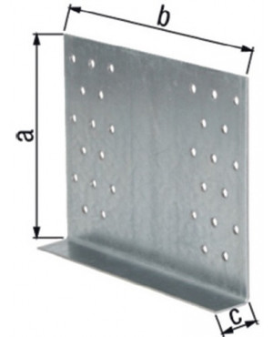 Gerberverbinder Abm.180x180x20x2mm TZN GAH