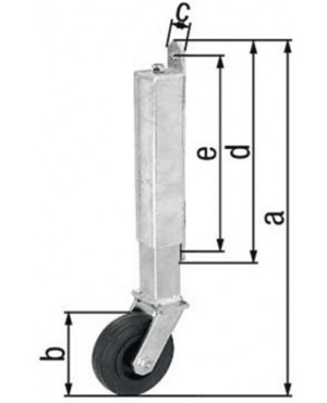 Torlaufrolle STA verz. Tore b. 70kg 400mm GAH