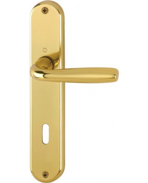 Langschildgarnitur Alu. F271 OB 72mm DIN L/R HOPPE