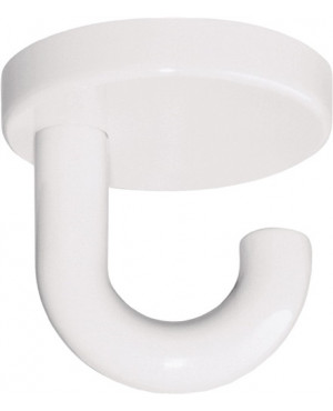 Einzelhaken 477.90.040 Unterkopfh.A.40mm PA reinweiß 99 H.40mm