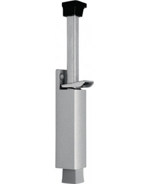 Türfeststeller 3837 0060 22 Zinkdruckg. silber lack. Hubh. 90mm Türmontage