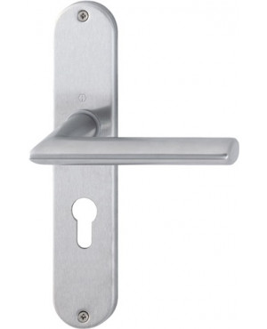 Langschildgarnitur Stock.E1140Z/302 VA F69 PZ 72mm DIN L/R